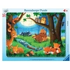 Image de Puzzle cadre 30-48 pieces Les petits animaux s'endorment