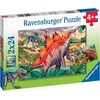 Image de Puzzles 2x24 Pieces - Mammouths Et Dinosaures