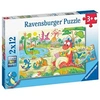 Image de Puzzle enfant 2x12 pièces Mes dinos préférés