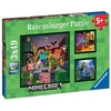 Image de Puzzle enfant 3x49 pièces Biomes de Minecraft