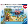 Image de Puzzles 2x24 Pieces   Pirates Et Sirenes