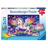 Image de Puzzles 2x24 p - licorne et pegase