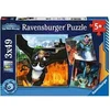 Image de Puzzles 3x49 pièces : Dragons : les neuf royaumes