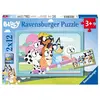 Image de Puzzles 2 x 12 pièces S'amuser avec Bluey