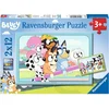 Image de Bluey - Puzzles  S'amuser Avec Bluey 2 X 12 Pieces