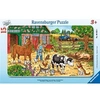 Image de Puzzle 15 pièces avec cadre - La vie à la ferme