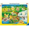Image de Puzzle Cadre Visite au zoo 14 pièces