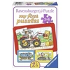 Image de Puzzle 3 x 6 pièces Mes premiers puzzles Excavateur, Tracteur et Camion