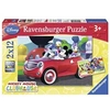 Image de Puzzles 2 x 12 pièces Mickey Minnie et leurs amis