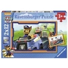 Image de Puzzles 2 x 12 pièces La Pat Patrouille en action