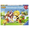 Image de 2 Puzzles Maya l'abeille dans le pré des fleurs 2 x 12 pièces