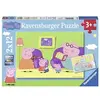 Image de Puzzles 2 x 12 pièces A la maison Peppa Pig