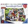 Image de Puzzles 3 x 49 pièces Les puissants Avengers Marvel