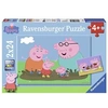 Image de Puzzles 2x24 pièces La vie de famille Peppa Pig