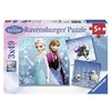 Image de Puzzle 3 x 49p Aventures Pays Neiges Frozen La Reine des Neiges