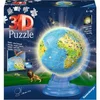 Image de Puzzle de 180 pièces 3D Globe illuminé Ravensburger Bleu 265x265x83 mm 00.011.289
