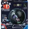 Image de Puzzle 3D Globe phosphorescent de 180 pièces la carte du ciel étoilé Ravensburger Noir TU 11544