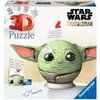 Image de Puzzle 3D Ball de 72 pièces Ravensburger Star Wars Grogu Vert TU 11556
