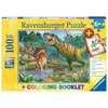 Image de Ravensburger Puzzle pour Enfants - 13695 World of Dinosaurs - Puzzle de Dinosaures pour Enfants à partir de 6 Ans, avec 100 pièces au Format XXL, Livre de coloriage Inclus en occasion ou reconditionné