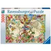 Image de Puzzle 3000 pièces Carte de la flore et de la faune Ravensburger Multicolore 433x301x55 mm 00.017.117