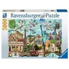 Image de - Puzzle 5000 p - Carte postale des monuments - A partir de 14 ans