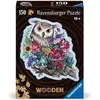 Image de Puzzle en bois forme d'animaux de 150 pièces Ravensburger Hibou floral Multicolore TU 17511