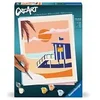 Image de CreArt - 24x30 cm Peinture au numero Motif Plage Cottage