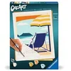 Image de CreArt - 24x30 cm Peinture par numeros pour se detendre sur la Plage