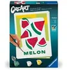 Image de - CreArt 18x24 cm - Adulte - Peinture par numéros - Melon - Activité détente et créative - 25516