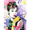 Image de Puzzle Ravensburger Audrey Hepburn par numéros CreArt Multicolore 30x40 cm RAVE25526