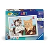 Image de CreArt Kids 18x24cm, Numéro d'Art, Chatons et Chaussures, Kit de peinture par numéros Numéro d'Art, Des 7 ans, 25528,
