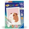 Image de Ravensburger - CreArt Kids 8x12 cm - Numéro d'art - Cochon d'Inde - Kit de Peinture par numéros - Dès 7 Ans - 25591 en occasion ou reconditionné