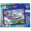 Image de Creart Kids  18x24cm  Chaton Dans Le Hamac