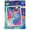 Image de CreArt Kids 18x24cm Etincelant Pégase, Kit de peinture par numéros Numéro d'Art, Des 7 ans, 25830,
