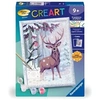 Image de CreArt Kids 18x24cm Cerf romantique, Kit de peinture par numéros Numéro d'Art, Des 9 ans, 25831,