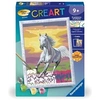 Image de CreArt Kids 18x24cm Cheval dans le pré, Kit de peinture par numéros Numéro d'Art, Des 7 ans, 25845,