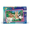 Image de CreArt Kids 31x21cm Lapins dans le pré, Kit de peinture par numéros Numéro d'Art, Des 9 ans, 25847,
