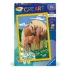 Image de CreArt Kids 31x21cm Fiers chevaux, Kit de peinture par numéros Numéro d'Art, Des 7 ans, 25850,