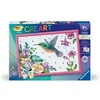 Image de CreArt Kids 31x21cm Colibri et fleurs exotiques, Kit de peinture par numéros Numéro d'Art, Des 7 ans, 25851,