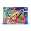 Image de CreArt Kids 31x21cm Labrador et tulipes, Kit de peinture par numéros Numéro d'Art, Des 7 ans, 25852,