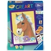 Image de Creart Kids  18x24cm  Cheval Fleuri