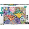 Image de Puzzle 2000 Pieces - Les 16 Types De Pokemon