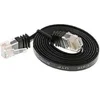 Image de Helos - Cordon de raccordement - RJ-45 (M) pour RJ-45 (M) - 7.5 m - UTP - CAT 6a - moulé, plat - noir