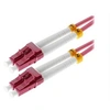 Image de Helos - Cordon de raccordement - LC multi-mode (M) pour LC multi-mode (M) - 1 m - fibre optique - duplex - 50 / 125 microns - OM4 - violet