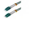 Image de Helos - Cordon de raccordement - LC multi-mode (M) pour LC multi-mode (M) - 5 m - fibre optique - duplex - 50 / 125 microns - OM3 - turquoise