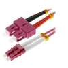 Image de Helos - Cordon de raccordement - LC multi-mode (M) pour SC multi-mode (M) - 3 m - fibre optique - duplex - 50 / 125 microns - OM4 - violet