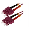 Image de Helos - Cordon de raccordement - SC multi-mode (M) pour SC multi-mode (M) - 10 m - fibre optique - duplex - 50 / 125 microns - OM4 - violet