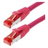Image de Patchcable s ftp (pimf) cat 6 magenta 7,5m - patchcable avec schmalem knickschutz helos 118046