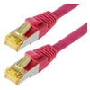 Image de Patchcable s ftp (pimf) cat 6a magenta 7,5m - patchcable avec schmalem knickschutz helos 118136