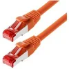 Image de Patchcable s ftp (pimf) cat 6 orange 0,25m - patchcable avec schmalem knickschutz helos 118172